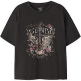 Name It Black Nkflonna Ss Nreg Topp Box