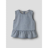 Name It Special Blue Grey Denim Nkfrain Sl Dnm Topp 4577-Im