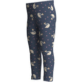 Name It Vintage Indigo Swan Princess Nmfvivian Aop Leggings