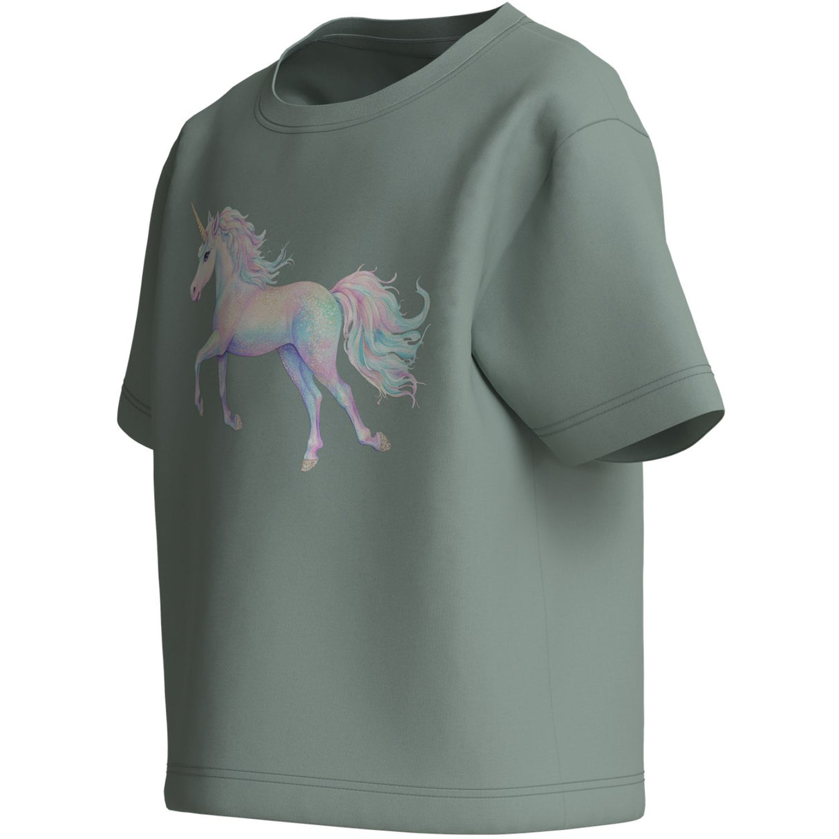Name It Green Milieu Unicorn Nmfvotea Ss Nreg Topp