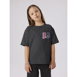 Name It Black Oyster Nkfjynin Stitch Ss Nreg Topp Box Wdi