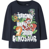 Name It Navy Blazer Nmmjik Paw Ls Nreg Topp Box Noos Cplgm