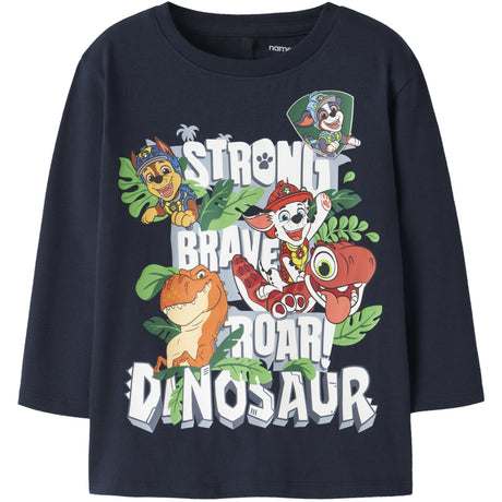 Name It Navy Blazer Nmmjik Paw Ls Nreg Topp Box Noos Cplgm
