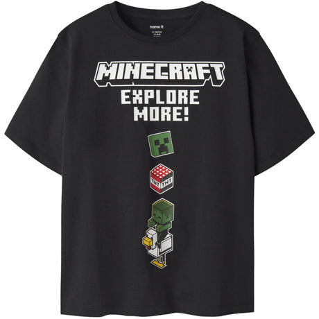 Name It Black Nkmjulio Minecraft Ss Nreg Topp Box Bfu