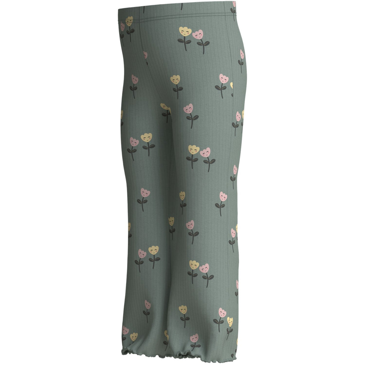 Name It Green Milieu Happy Flowers Nmfvemma Flare Byxor
