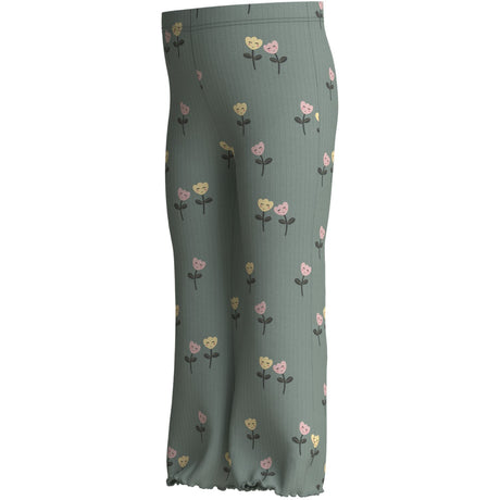 Name It Green Milieu Happy Flowers Nmfvemma Flare Byxor