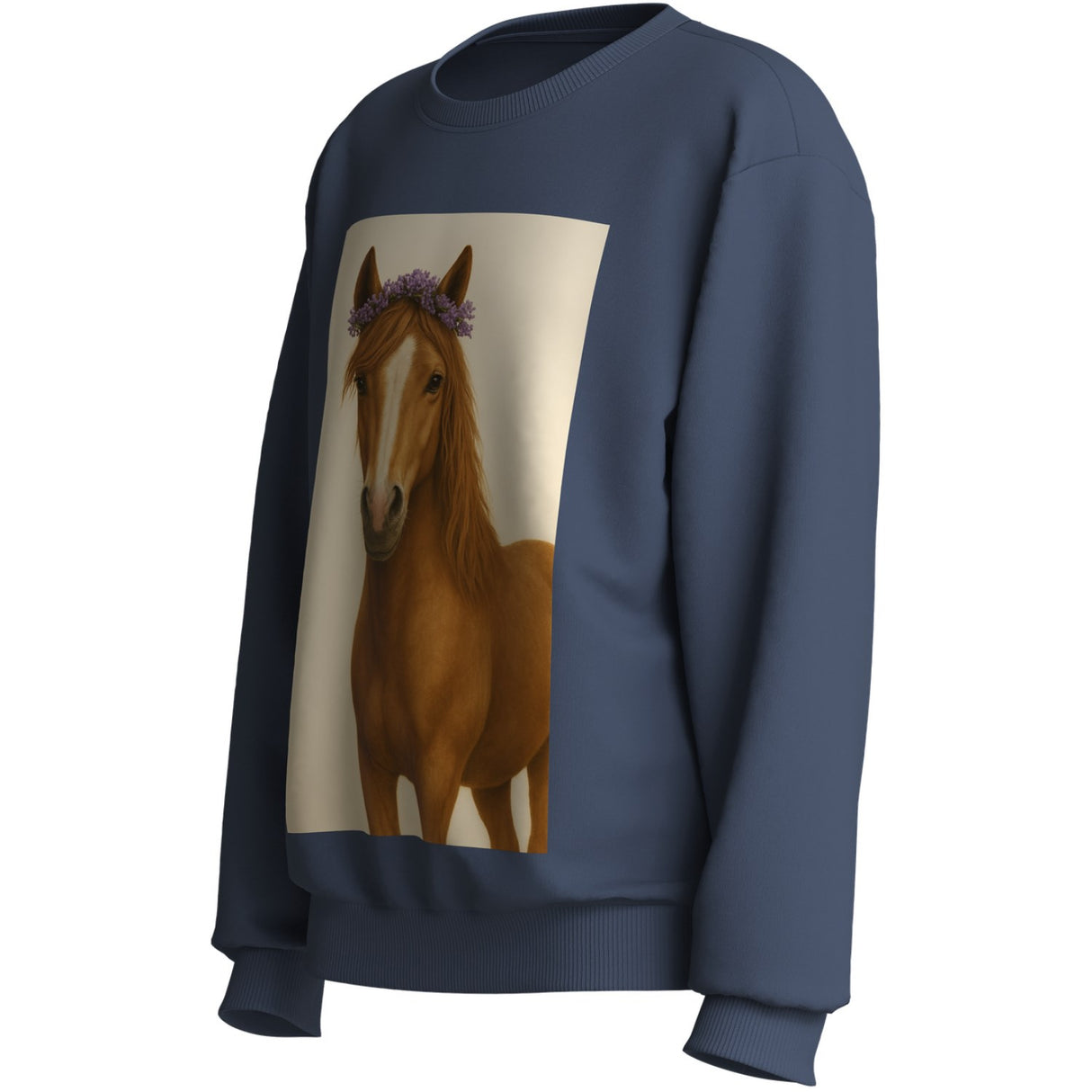 Name It Vintage Indigo Horse Nkfvotea Ls Nreg Sweat Unb