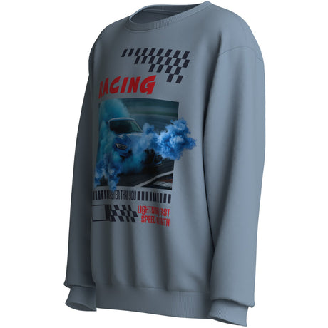 Name It Ashley Blue Racing Nkmvoto Ls Nreg Sweat Unb