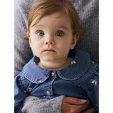 Name It Medium Blue Denim Nature Nbfalva Ls Dnm Emb Klänning 5321-Yb
