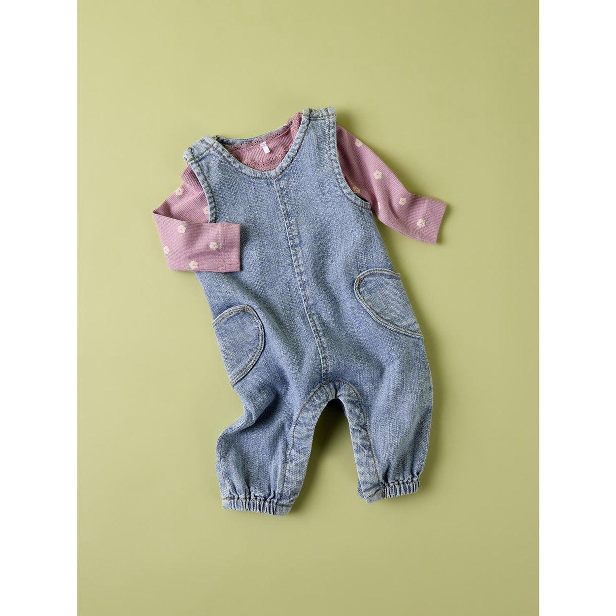 Name It Denim Blue Nbfemmaline Loose Dnm Dräkt 2033-Ve