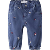 Name It Medium Blue Denim Nature Nbfrose Shaped R Emb Jeans 5321-Yb H