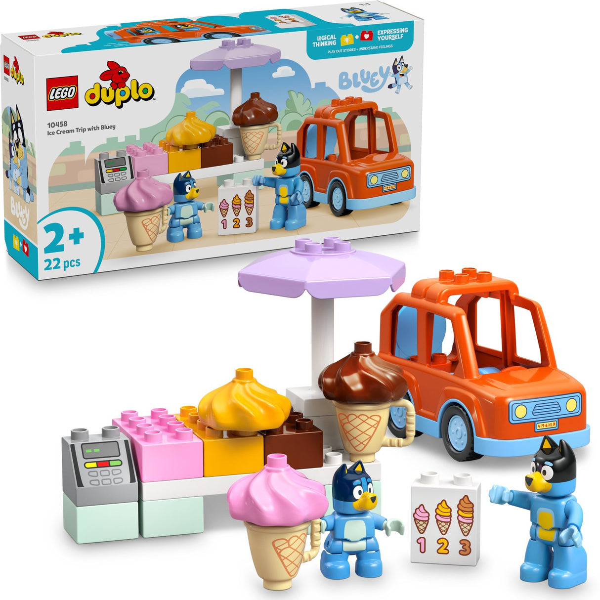 LEGO® DUPLO Bluey - Is-udflugt Med Bluey 10458