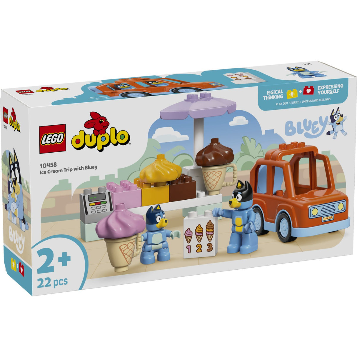 LEGO® DUPLO Bluey - Is-udflugt Med Bluey 10458