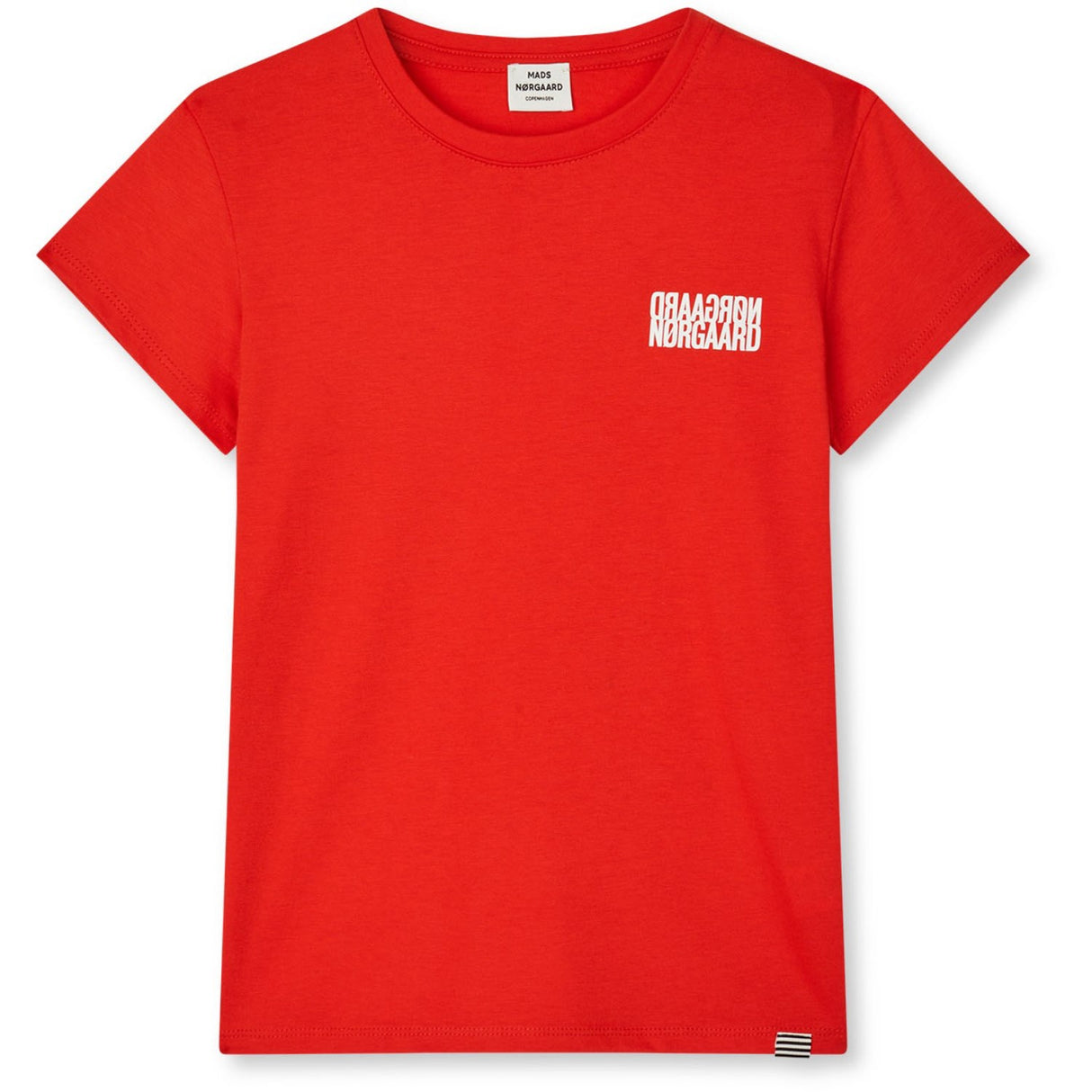 Mads Nørgaard Fiery Red Single Bomull Tuvina Mini Spegel Tee