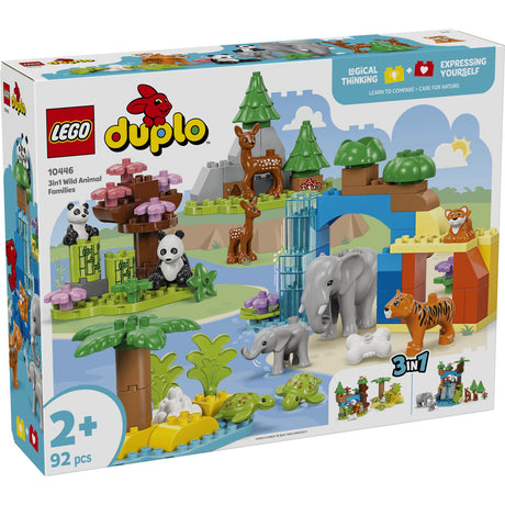 LEGO® DUPLO Town - 3-i-1 Vilde Dyrefamilier 10446
