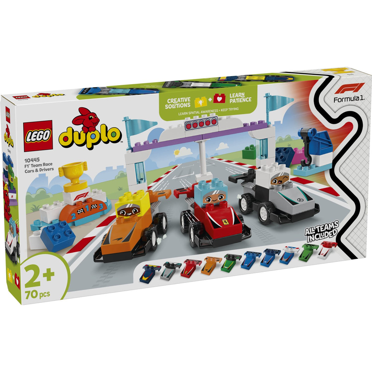 LEGO® DUPLO Town - F1®-teams Med Racerbiler Och Kørere 10445
