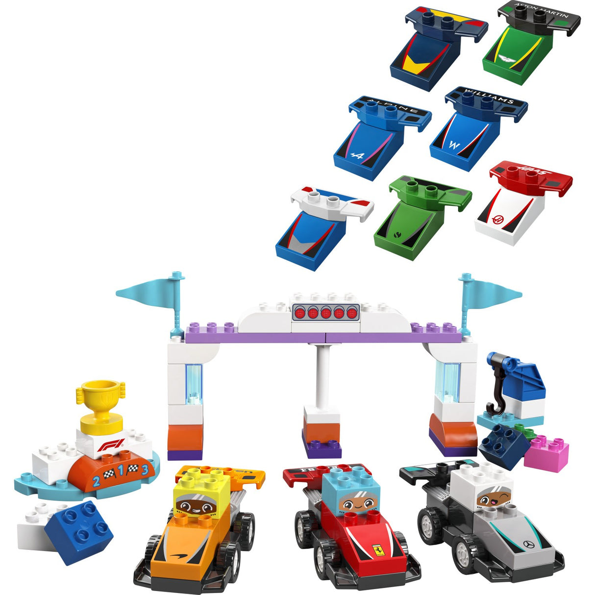 LEGO® DUPLO Town - F1®-teams Med Racerbiler Och Kørere 10445