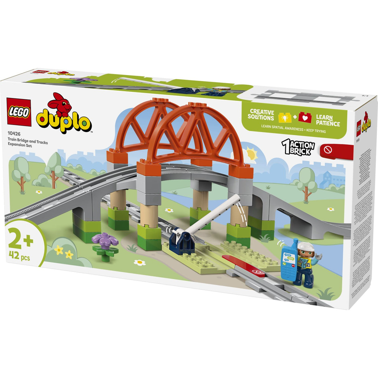 LEGO® DUPLO Town - Togbro Och Spor – Udvidelsessæt 10426
