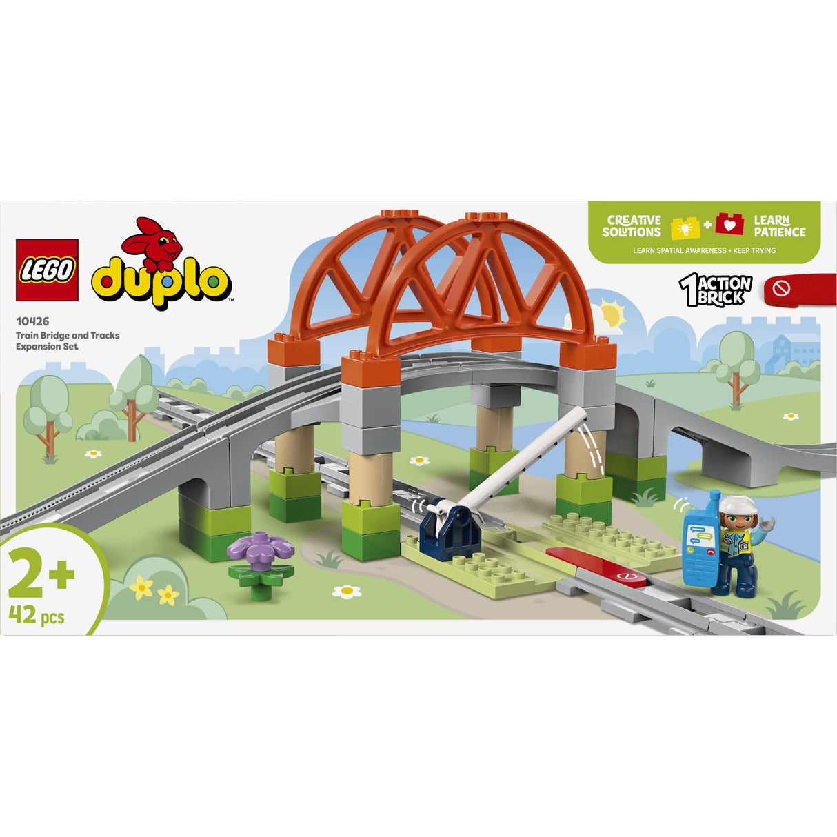 LEGO® DUPLO Town - Togbro Och Spor – Udvidelsessæt 10426