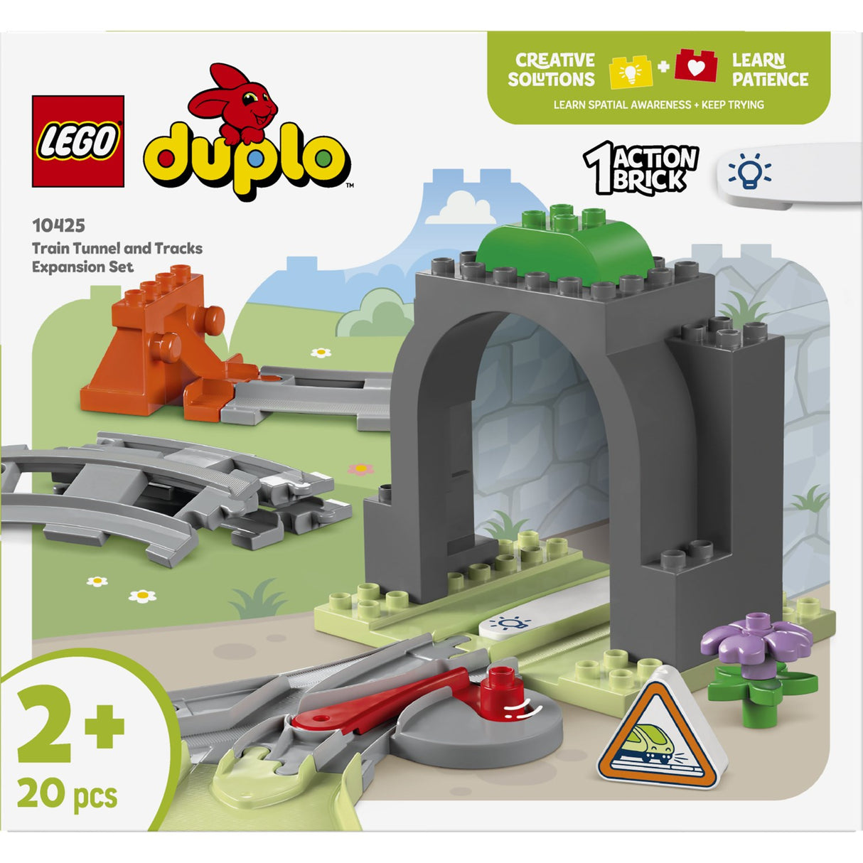 LEGO® DUPLO Town - Togtunnel Och Spor – Udvidelsessæt 10425