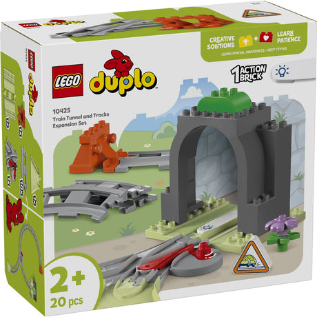 LEGO® DUPLO Town - Togtunnel Och Spor – Udvidelsessæt 10425