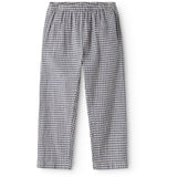 MarMar Cotton Linen Marine Check Panto Byxor