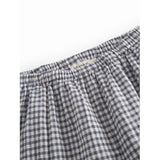 MarMar Cotton Linen Marine Check Panto Byxor