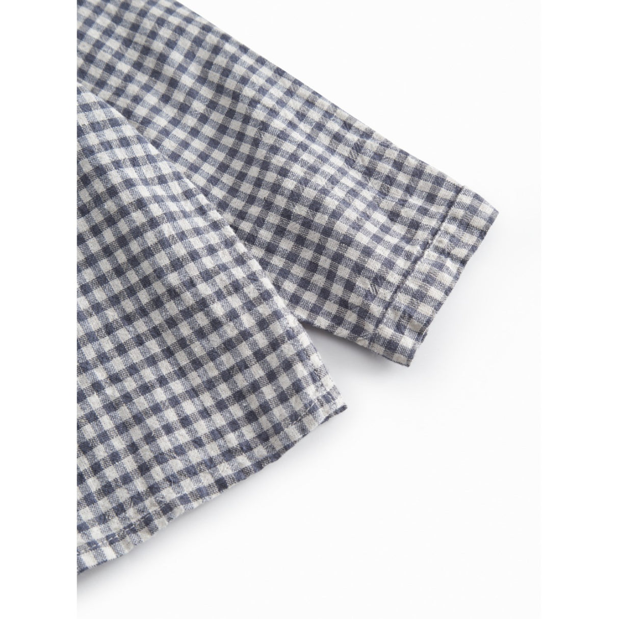 MarMar Cotton Linen Marine Check Totoro Skjorta