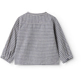 MarMar Cotton Linen Marine Check Totoro Skjorta