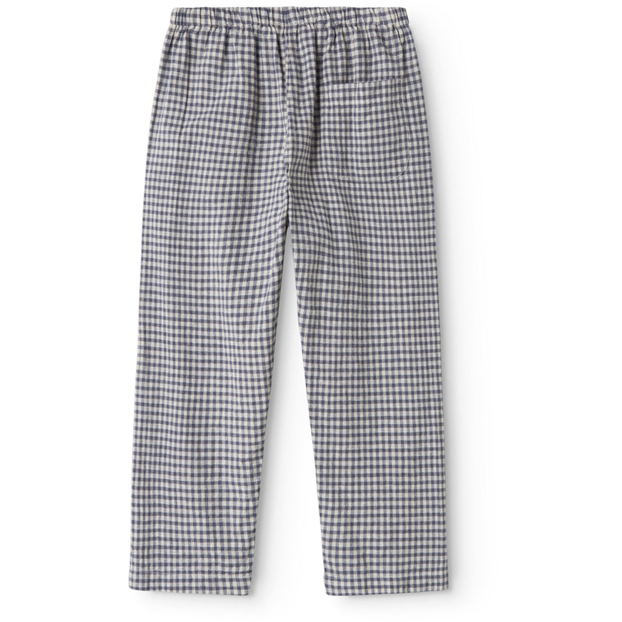 MarMar Cotton Linen Marine Check Panto Byxor