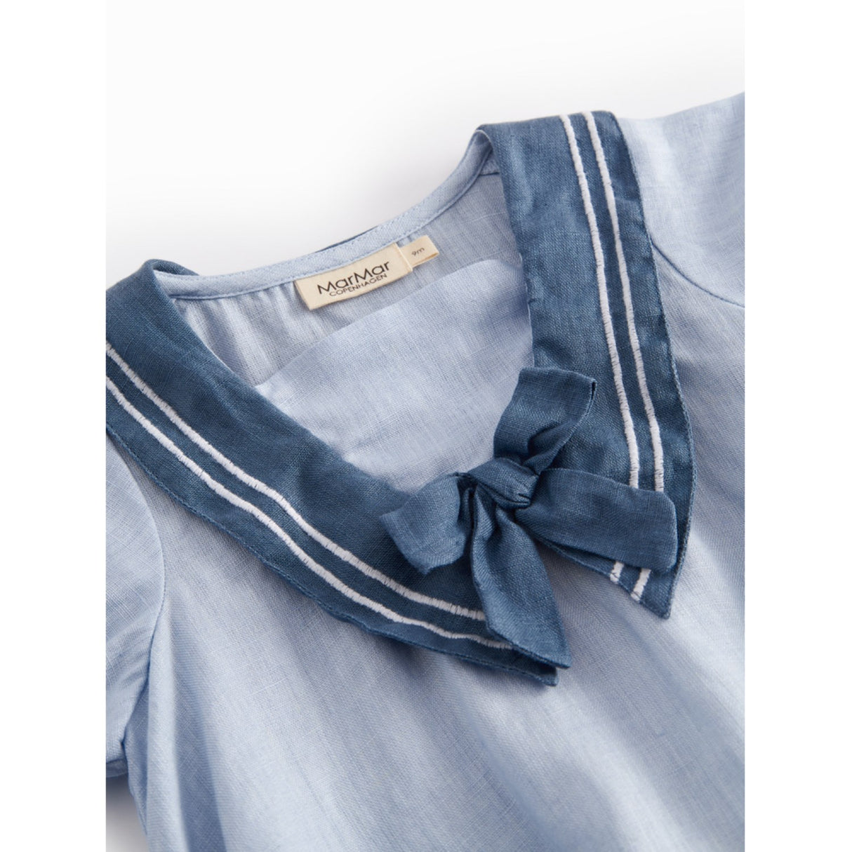MarMar Linen Blue Mist Raki Onesie