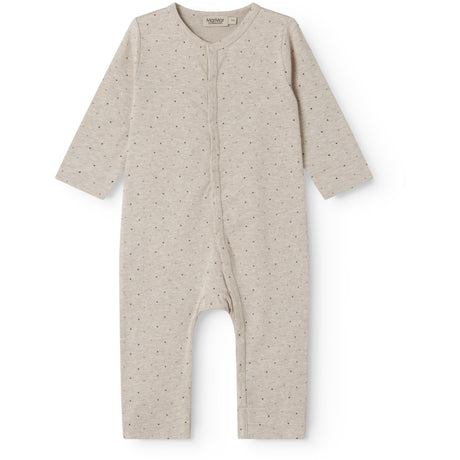 MarMar Modal Smooth Print Beige Mel Dot Ruka Onesie