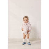 MarMar Cotton Dobby Rosa Rosetta LS Onesie