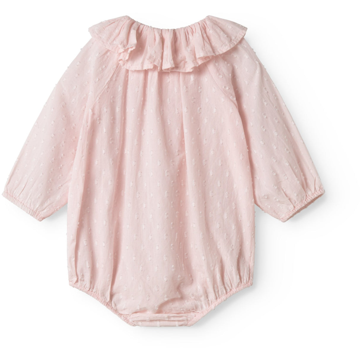 MarMar Cotton Dobby Rosa Rosetta LS Onesie