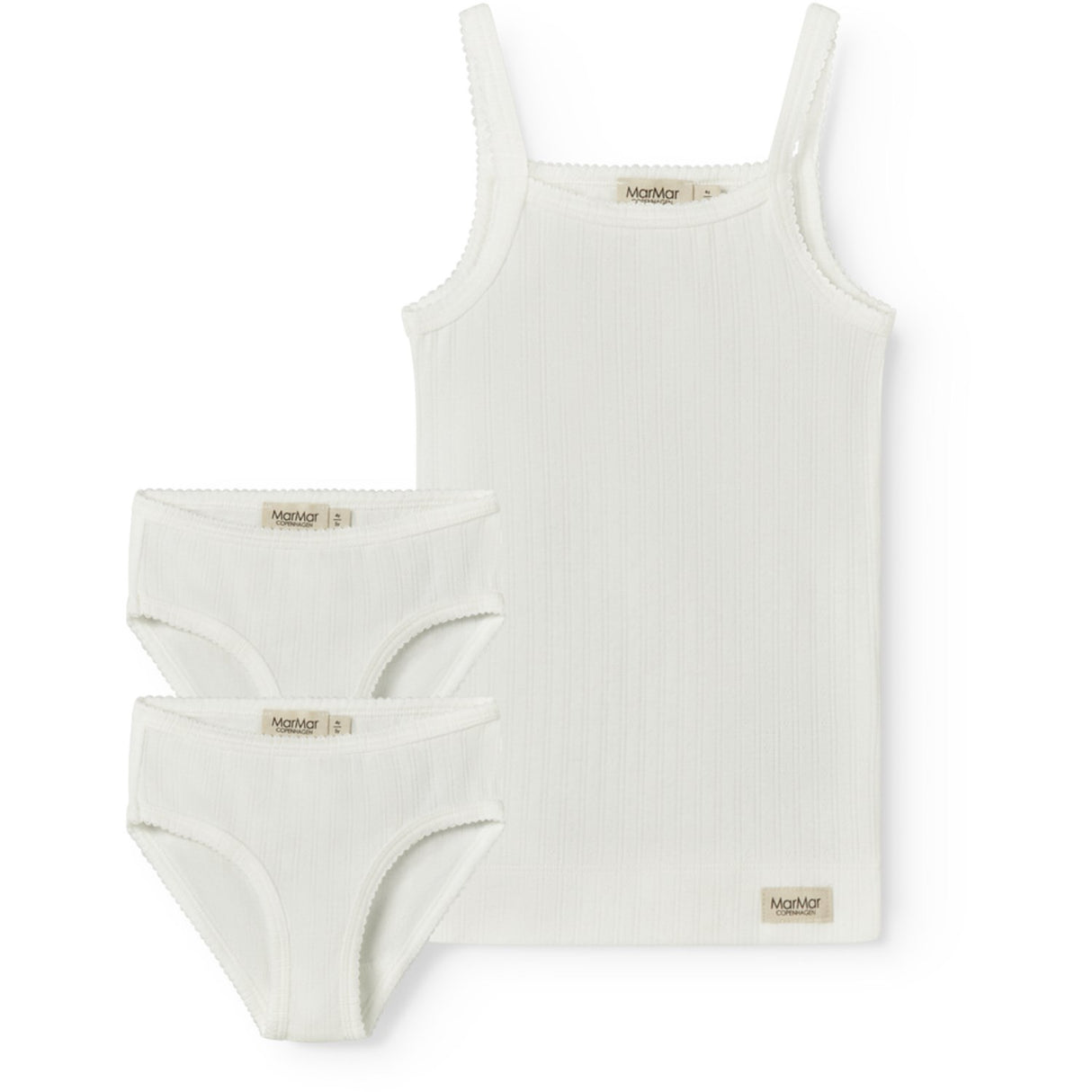 MarMar Modal Pointelle Gentle White Underkläder Sett