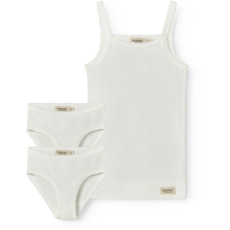 MarMar Modal Pointelle Gentle White Underkläder Sett