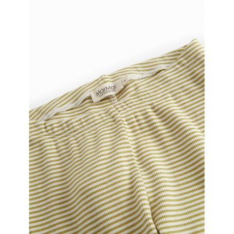 MarMar Modal Fine Rib Olive Stripe Leggings