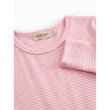 MarMar Modal Fine Rib Pink Stripe Diro Klänning