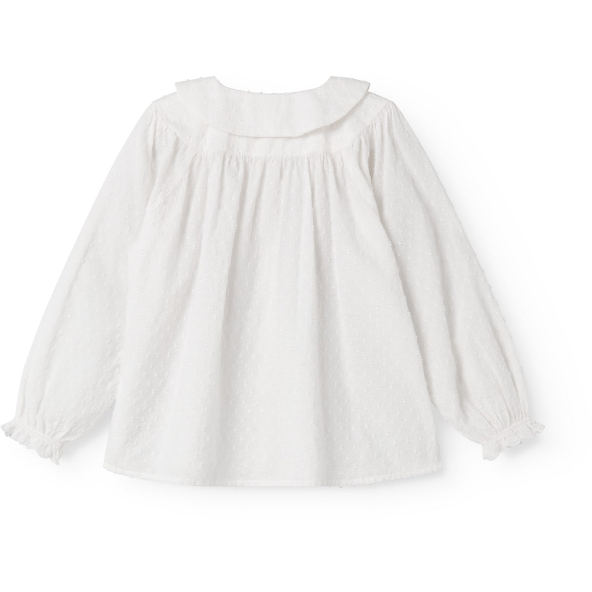 MarMar Fine Dobby White Trissy Blus