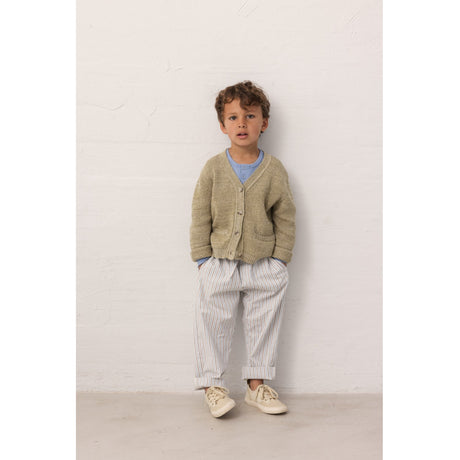 MarMar Cotton Blue Iris Stripe Plano Byxor