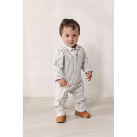 MarMar Cotton Blue Iris Stripe Panto Byxor