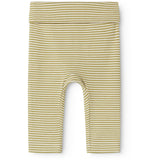 MarMar Newborn Modal Fine Rib Olive Stripe Piva Byxor