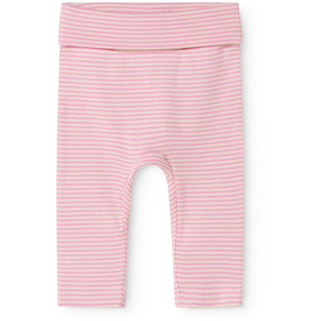 MarMar Newborn Modal Fine Rib Pink Stripe Piva Byxor