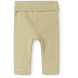 MarMar Newborn Modal Fine Rib Olive Stripe Piva Byxor