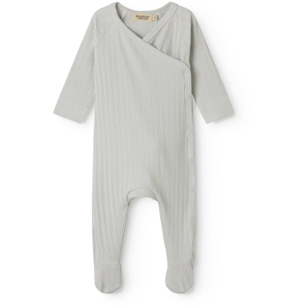 MarMar Newborn Modal Pointelle Rib Morning Dew Rubello Onesie