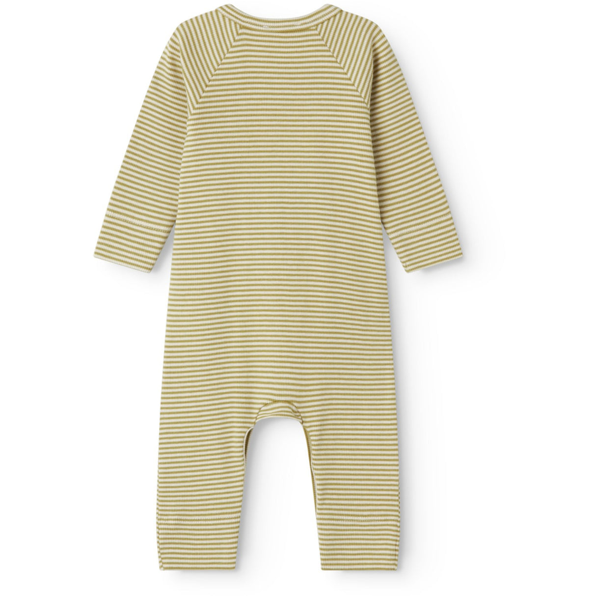 MarMar Newborn Modal Fine Rib Olive Stripe Rikke Onesie