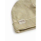 MarMar Newborn Modal Fine Rib Olive Stripe Aiko Mössa