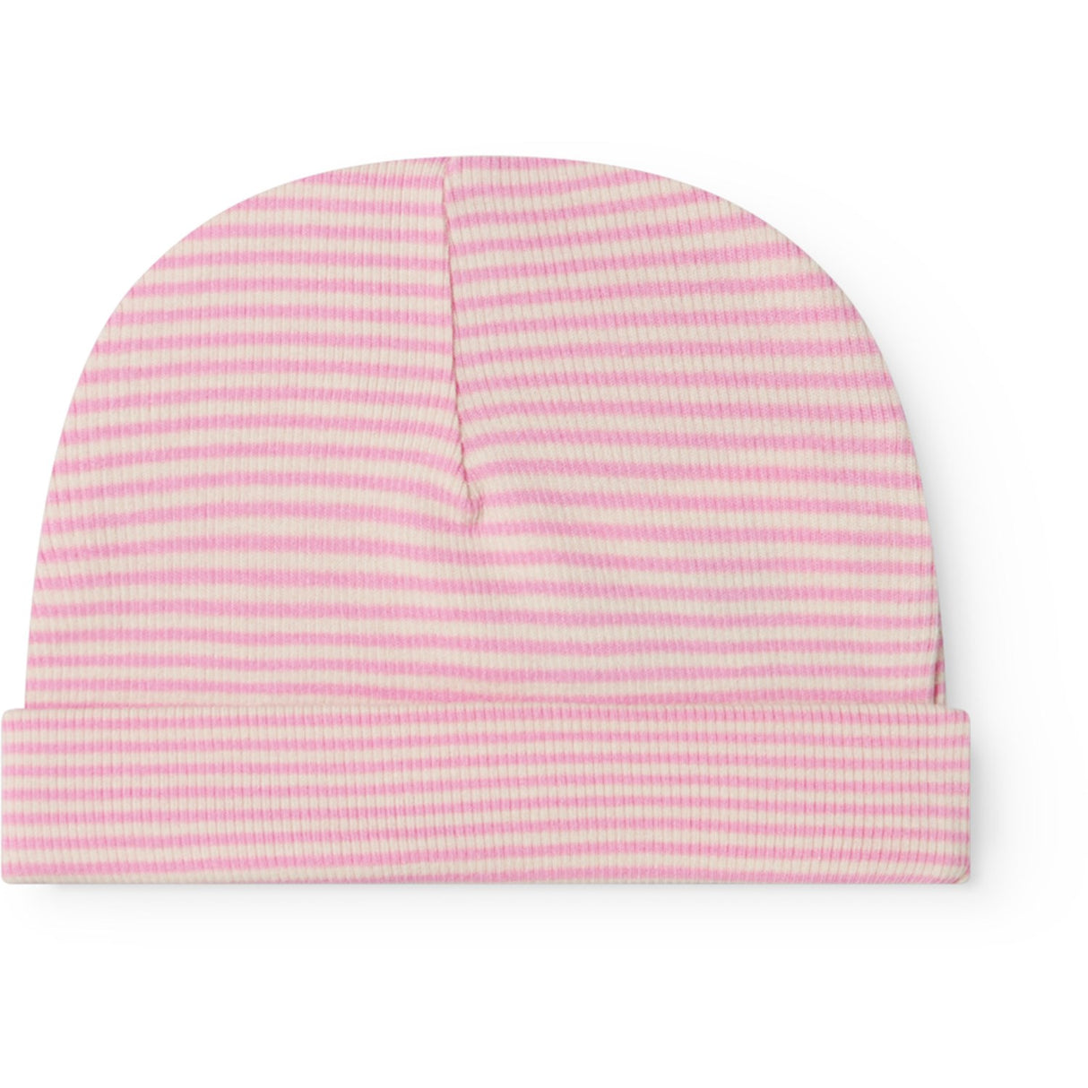 MarMar Newborn Modal Fine Rib Pink Stripe Aiko Mössa