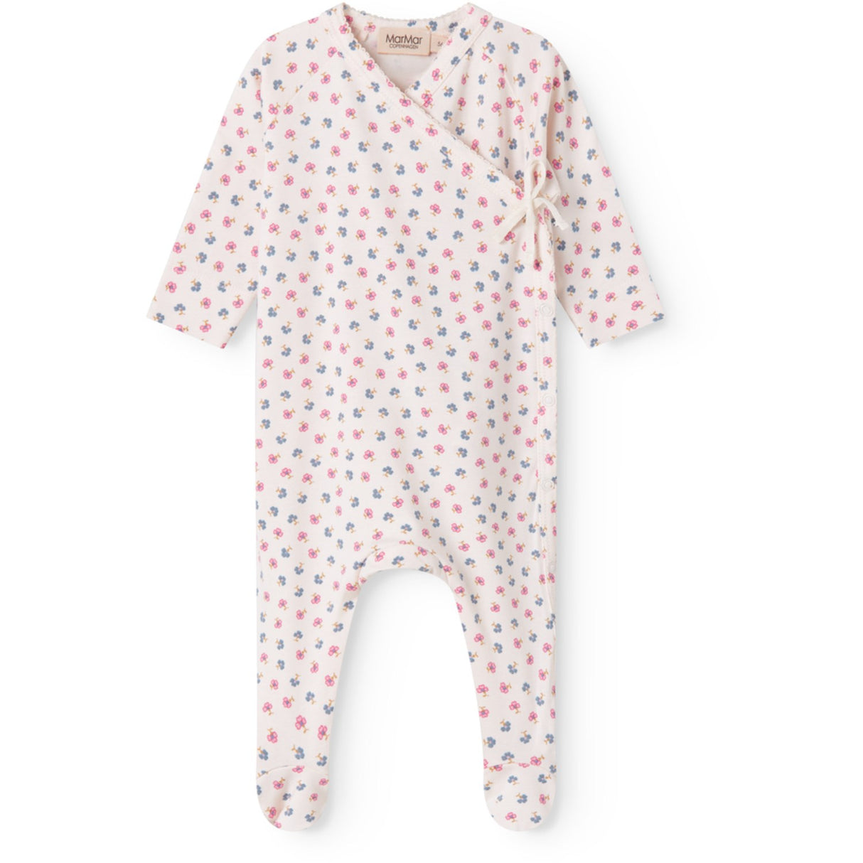 MarMar Newborn Modal Smooth Print Mini Flower Rubetta Onesie