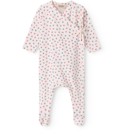 MarMar Newborn Modal Smooth Print Mini Flower Rubetta Onesie